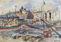 Watercolour signed G. M. Craig, (Gertrude Mary) St Monance