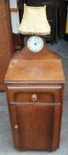 Antique Pot Cupboard With Metamec Clock & 1 Other