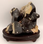 Collectable Mineral Morion Quartz From China 8 Inches Wide