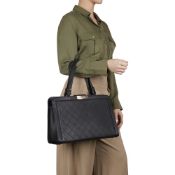 Chanel Black Quilted Calfskin Leather Large Label Click bidping Tote