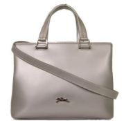 Longchamp Shiny Leather Shoulder Bag