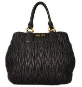 Miu Miu Mattelasse Leather Medium Shoulder Bag