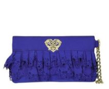Moschino Laser Cut Neoprene Clutch