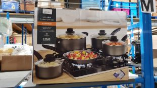 (R2M) Kitchen. 1 X Non Stick 5 Piece Pan Set