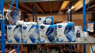 (R1G) Kitchen. 12 Water Filter Items. 2 X Brita Aluna Jug, 3 X Marella XL Jug (1 X No Box), & 2 X