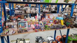 (R3L) Toys. Contents Of Shelf. Approx. 30 Items. To Include 2 X Pop Marvel, Pokémon Trading Cards