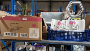 (R2H) Kitchen. Approx. 45 X Tickled Pink Mugs (New)