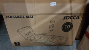 (R14F) Health. 1 X Jocca Full Body 10 Motor Massage Mat (New) RRP £59.99