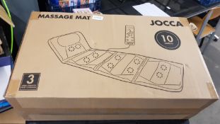 (R14F) Health. 1 X Jocca Full Body 10 Motor Massage Mat (New) RRP £59.99