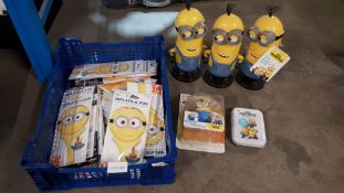 (R2A) Toys / Bathroom. Minions Set. Approx. 50 X Despicable Me Inflate A Fun Balloon (New). 1 X