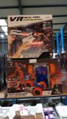 (R1D) Toys. 6 Items. 4 X Revolt Flip Speeder, 1 X VR Real Feel Alien Blasters. & 1 X VR Real Fe