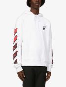 OFF-WHITE C/O VIRGIL ABLOH (Meduim) Marker graphic-print cotton-jersey hoody