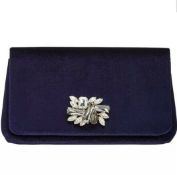 Inc International Concepts Mishel Velvet Brooch Clutch Navy Rrp £64