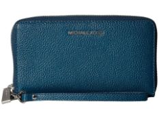 Michael Kors Michael Mercer Large Flat Multi Function Phone Case Rrp £114 - Colour Teal