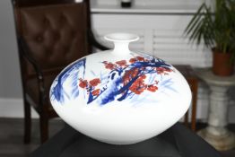 Small Neck Porcelain Hand Made Art Vase