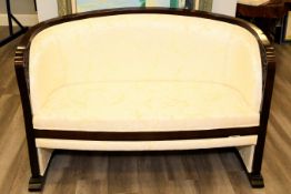 Handmade Solid Rosewood Upholstered Sofa