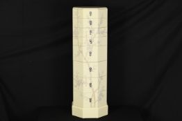 Stunning Hand Painted 8 Drawer Pedestal