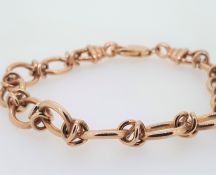 9ct (375) Rose Gold Large Oval Link Bracelet