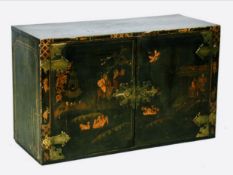 An 18th / 19th century chinoiserie two-door cupboard