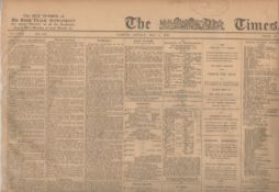 Original Antique Newspaper 1st May 1916 The Easter Rising Reports & Images