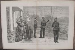 Land Agitation in Ireland Resident Landlord The Daily Farewell Antique 1880 Print