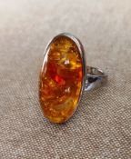 Impressive Amber ring