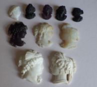 10 c19th French Pate De Verre Cameos