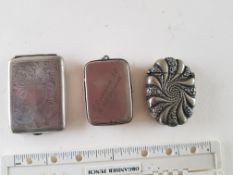 Early Vesta Cases and Match Book Holder
