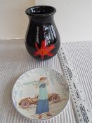 Poole Pottery Jug and Plate