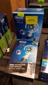 (R11) 2 Items. 1 X Oral B Pro 2 2500N & 1 X Oral B Pro 2 2000 Electric Toothbrush