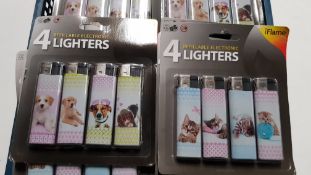 (R7N) Approx 200 X iFlame Refillable Electronic Lighters. (4 Per Pack) New