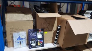 (R7C) Contents Of 3 Boxes. Mixed Lot. Approx 20 X Studio Kids Decorative Wall Clock, 72 X Mater O