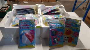 (R7M) Approx 53 Items. 24 X Top Toys Inflatable Jumbo Beach Balls. & 29 X Top Toys Inflatable F