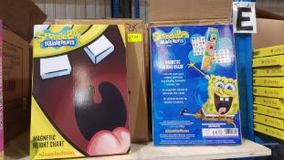 (R7E) 24 X Spongebob Squarepants Magnetic Height Charts