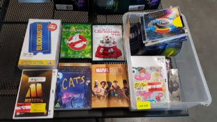 (R11) Mixed Lot To Include Marvel Studios The First 10 Years , Ghostbusters 1 & 2, Cats, Motown Sin
