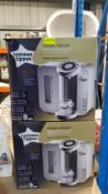 (R11E) Baby. 2 X Tommee Tippee Closer To Nature Perfect Prep Machine