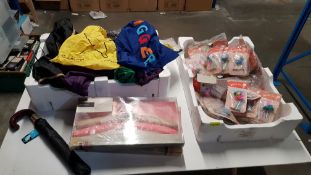 (R7P) Household. Contents Of 2 Containers. A Quantity Of Mixed Items To Include 3 X Adore Fabric