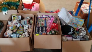 (R11B) Mixed Lot. Contents Of 3 Boxes. To Include 1 X Box Of Gift Labels (Thomas & Friends, Madag