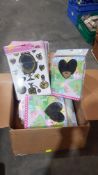 (R7G) 32 X Princess Calender & 25 X Room Decoration Sticker Packs (All New)