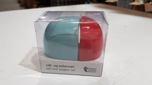 (R10K) Kitchen. Approx 48 X Salt & Pepper Sets (Designed In Denmark) New