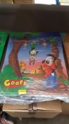 (R6K) A Quantity Of Disney Goofy Posters (New)