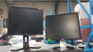 (R5F) Tech. 2 X Dell Flat Panel LCD Monitor. Ex Retail. (No Cables)