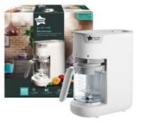 (R6C) Baby. 1 X Tommee Tippee Quick Cook Baby Food Maker, Steamer & Blender. White. RRP £109.99