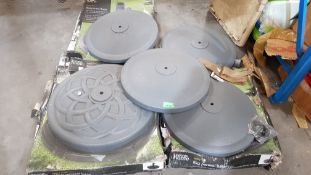 (R4M) Garden. 5 X Heavy Duty Parasol Base