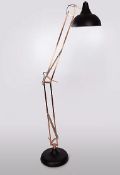 (R9G) Lighting. 1 X Large Task Floor Lamp (Bronze / Black) New – Opened For Description. (May Have