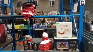 (R9G) Christmas. Approx. 21 Items. To Include 12 X Merry Christmas Cat Bowl, 2 X Nativity Scene. 1