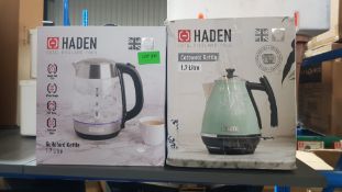 (R5B) Kitchen. 2 Items. 1 X Haden Cotswold Kettle 1.7L & 1 X Haden Guildford Kettle 1.7L