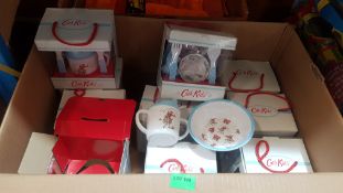 (R10A) Kitchen. 10 X Cath Kids Cowboy Baby Dinner Set (New)