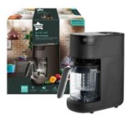 (R6D)Baby. 1 X Tommee Tippee Quick Cook Baby Food Maker, Steamer & Blender. Black. RRP £109.99