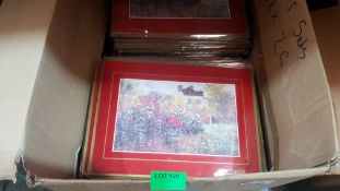 (R10B) Kitchen. Approx. 100 X English Garden Table Mats (New)